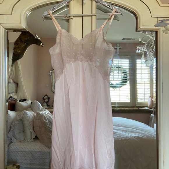 Vintage Blush Slip Dress - Picture 2 of 4